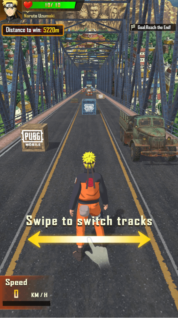 Naruto PUBG 跑酷试玩广告封面